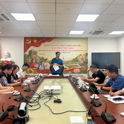 ĐẢNG ỦY CỤC PHÁT TRIỂN ĐÔ THỊ TỔ CHỨC HỌC TẬP, QUÁN TRIỆT VÀ TRIỂN KHAI THỰC HIỆN NGHỊ QUYẾT TRUNG ƯƠNG 3